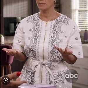 Tory Burch Printed Poplin Jumpsuit